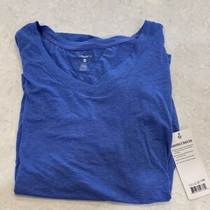 NWT Blue V-Neck Layer 8 T-Shirt
